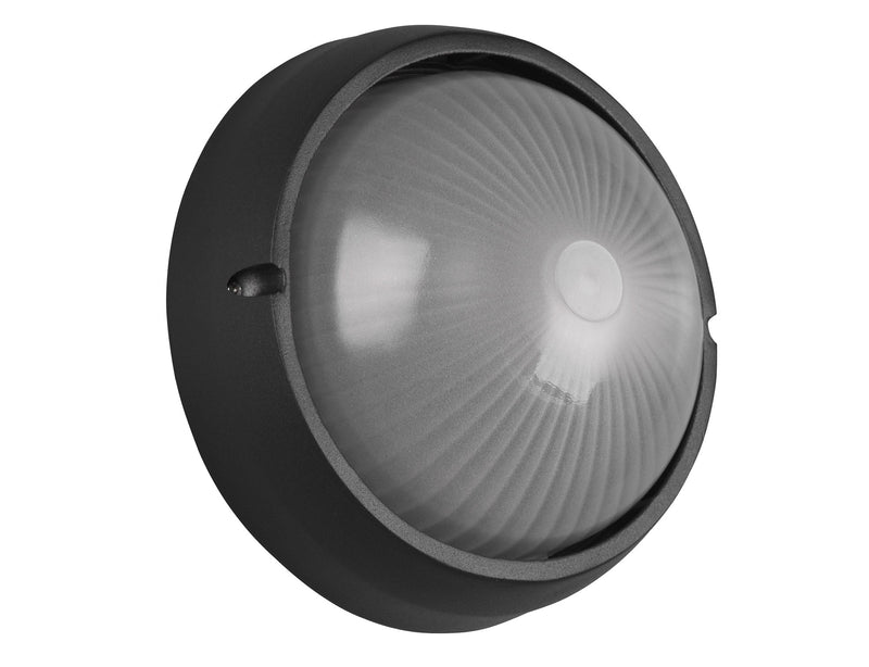 Plafoniera da Esterno Attacco E27 in Alluminio Nero Opaco