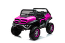 Macchina Elettrica per Bambini 12V con Licenza Mercedes Unimog Rosa 