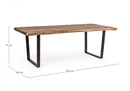Tavolo 220x100x77h cm Elmer