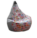 Poltrona a Sacco Pouf in Poliestere Design Lettere Avalli      