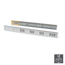 Kit Guide per Cassetti a Sfera 45 x 650 mm Estrazione Totale Chiusura Soft Zincato 5 Pezzi Emuca