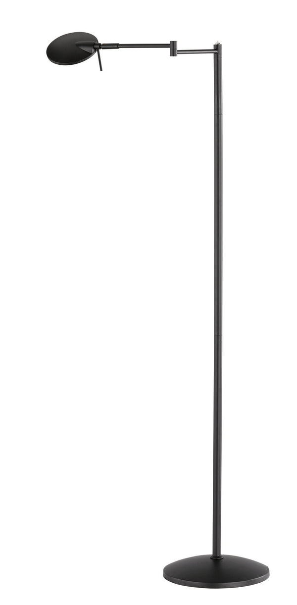 online LED-Stehleuchte für den Innenbereich aus mattschwarzem Metall