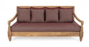 Divano Letto da Esterno Daybed 190x112x81h cm con Cuscini Bali Wine Fsc