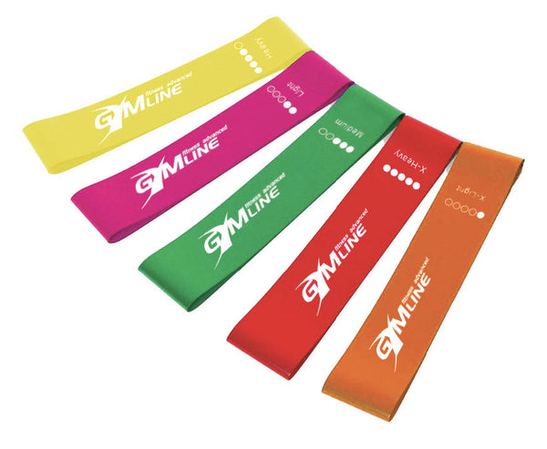 Set 5 Fasce Elastici di Resistenza per Allenamento Fitness Colorati acquista