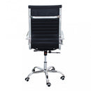 Poltrona da Ufficio Isabelle 60x60x115/125 h cm in Poliuretano Nero