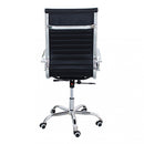 Poltrona da Ufficio Isabelle 60x60x115/125 h cm in Poliuretano Nero