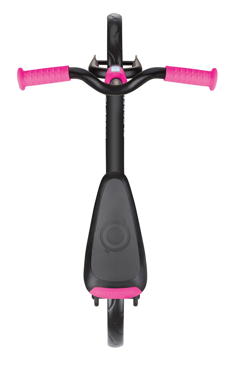 Bicicletta Pedagogica per Bambini 10" Senza Pedali Globber Go Bike Nero e Rosa