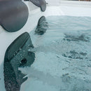 Vasca Idromassaggio da Esterno Spa Smontabile 180x180x65 cm 6 Persone Oslo Plus Pannello OLED