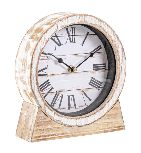 Orologio da Tavolo 20x6x22 cm in Legno Ticking sconto