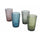 Set 4 Trinkgläser Nobilis in Glas Villa d'Este Home Tivoli 4 verschiedene Farben