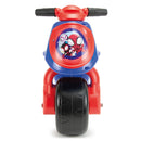 Moto Cavalcabile per Bambini 18-36 mesi a Spinta Marvel Spidey 69x27,5x49 cm fino a 30 kg con Maniglia di Trasporto Blu 