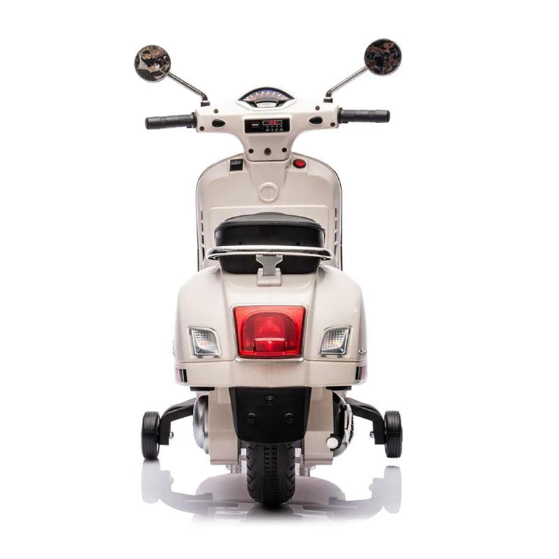 Moto Elettrica per Bambini Licenza Piaggio Vespa GTS Super con Batteria 12V Bianco      