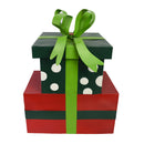 Pacco Regalo Decorativo in Metallo rosso cm 25x35xh45