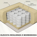 Poltrona Moderna da Camera con Braccioli 66x72x74 cm in Tessuto Crema
