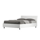 Letto Matrimoniale Francese Testata Doghe Inclinata Ankel Bianco Frassino Varie Misure