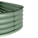 Letto per Orto Rialzato Modulare  con Fondo Aperto 150x62x30 cm in Acciaio Galvanizzato Verde