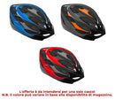 Casco Aerodinamico per Bambini Misura 58-61 cm con Fori di Aerazione Arancio o Rosso o Blu