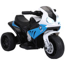 Moto Elettrica per Bambini 18-36 Mesi con Licenza BMW 6V con 3 Ruote Fari Musica Max 20 kg Blu      