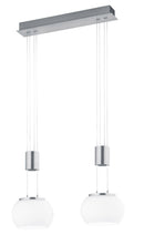 Lampada a Sospensione da Interno a LED in Alluminio Nichel Satinato 