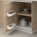 Set 2 Contenitori con Fissaggio Anta Mobile 35 cm in Plastica Emuca Bianchi