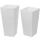Vaso Luminoso da Giardino a LED 30x30x60 cm in Resina 5W Cedar Bianco Neutro