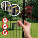 Tenda Zanzariera Magnetica 16 Magneti 120x230 cm per Porte e Finestre Ranieri Nera