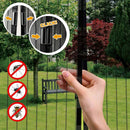 Tenda Zanzariera Magnetica 16 Magneti 120x230 cm per Porte e Finestre Ranieri Nera