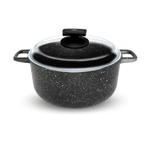 Casseruola con Coperchio in Vetro Antiaderente 2 Manici Olympia Hard Cook Varie Misure online