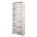 Libreria a Giorno 5 Ripiani 70x29x190 cm Bianco Fiammato   