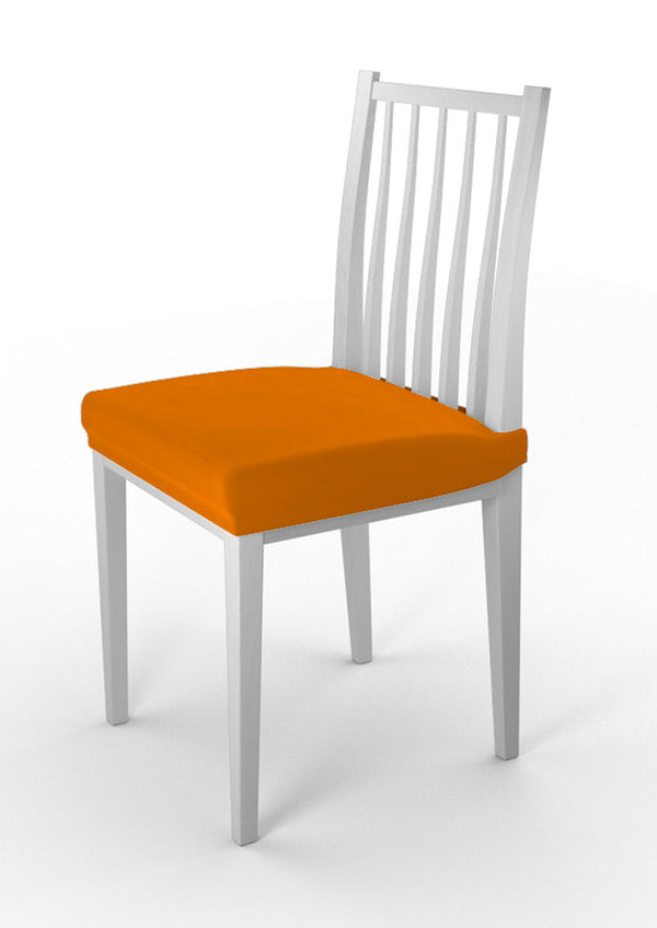 Set mit 2 Stretch-Stuhlhussen aus orangefarbenem Polyester prezzo