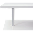 Scrivania Angolare da Ufficio Studio per Computer in Legno bianco 140x120x78,2 cm 
