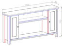 Camino Elettrico da Pavimento 75x150x30 cm Effetto Fiamma 1500W Mozart & Tasmania Bianco