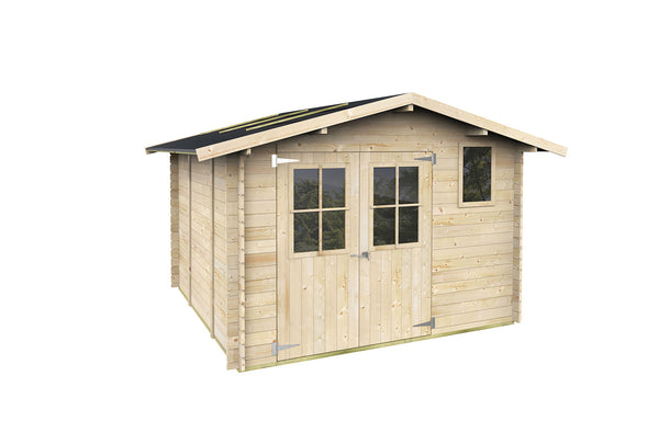 sconto Casetta Box da Giardino 296x296x183- 219A cm Elena Express in Legno di Abete PEFC