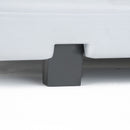 Espositore Pubblicitario Bifacciale con Ruote 100x140 cm in Alluminio da Esterno Antivento Silver