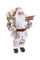 Weihnachtsmann mit Geschenksack H80 cm Champagner