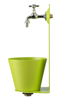 Fontana a Parete da Giardino con Rubinetto Belfer 42/PR Verde Acido