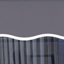 Telo di Ricambio per Tenda a Bracci Retrattile 347x240 cm  in Poliestere Anti UV Grigio  