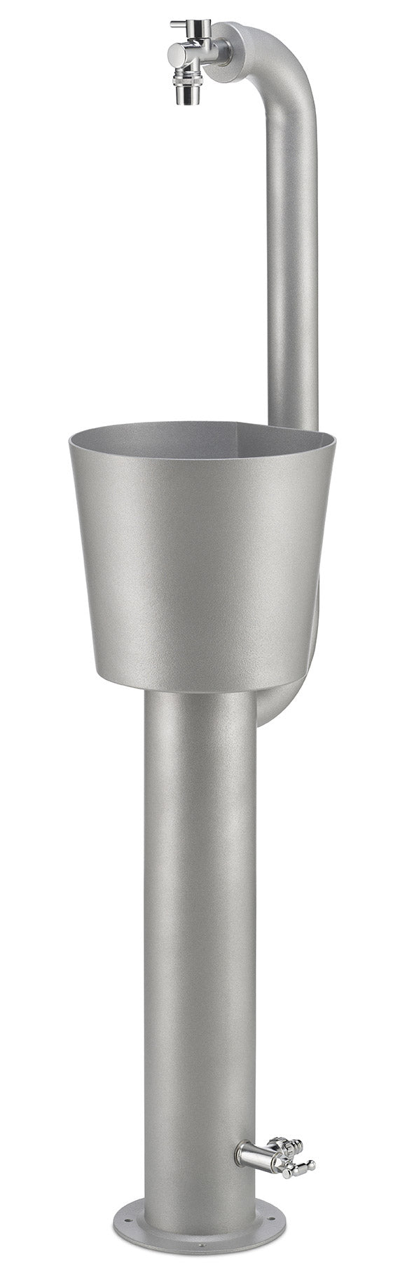 Gartenbrunnen mit Doppelhahn und Belfer 42/ARRC Cactus Aluminiumeimer sconto