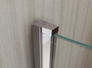 Porta Parete Doccia 2 Ante a Libro in Cristallo Trasparente 6mm H190 Varie Misure