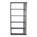 Libreria Alisha 90x23,5x180 h cm in Truciolare bilaminato Antracite