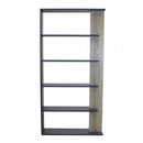 Libreria Alisha 90x23,5x180 h cm in Truciolare bilaminato Antracite