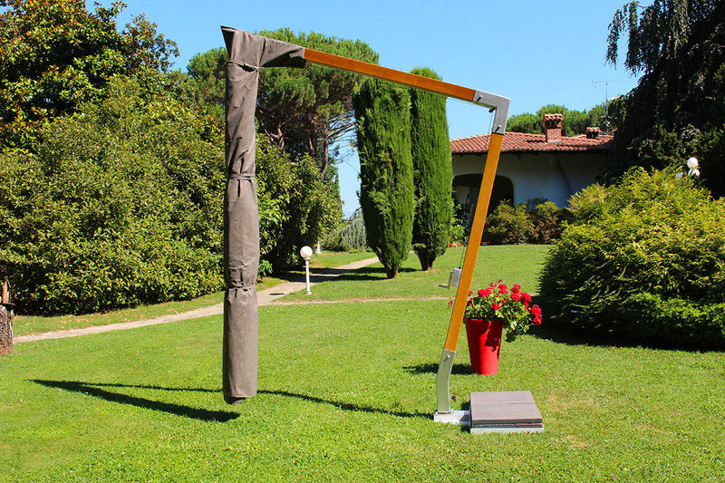 Custodia Fodera per Ombrellone da Giardino 310x60 cm in Mytex Impermeabile Taupe