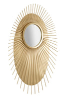 Specchio Eye Glam 75x8x110,5 cm in Ferro e MDF Oro