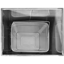 Cestino Gettacarte Posacenere 30,6x60x24,5 cm in Acciaio 17L per Interno Esterno