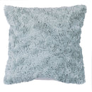 Set 2 Cuscini Decorativi 43x43x6 cm in Poliestere VdE Tivoli 1996 Furry Verde Salvia