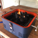 Barbecue Portatile a Carbone Carbonella 42,5x34,7x 23 cm in Metallo Cube Khaki
