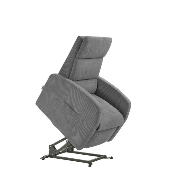 online Poltrona Alzapersona Elettrica 2 Motori 72x111x86 cm Martina in Microfibra Dispositivo Medico 1 Grigio Chiaro