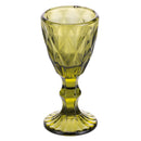 Set 6 Tazzine per Liquori Liquorini Prisma Greenery in Vetro VdE Tivoli 1996 Verde