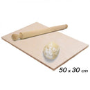 Asse Per Impastare Spianatoia In Legno Con Mattarello Pasta Pizza 50x30 cm