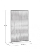 Pannello Paravento Frangivista 120x30x180h cm Paxson Bianco/Grigio